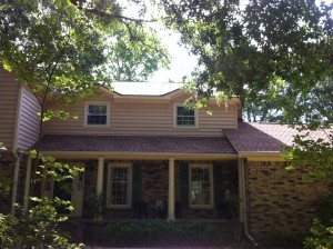 "GAF Timberline Shakewood shingles were used on this home in Charleston, SC"