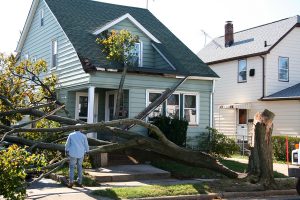 Roof damaged by storm, storm damaged roof, roof repair in Charleston