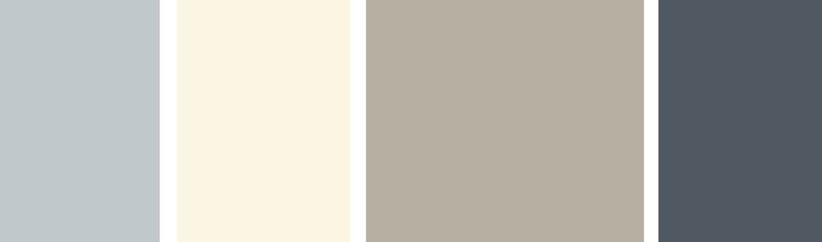 soothing color palette