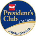 GAF President's Club Steep Slope Award Winner
