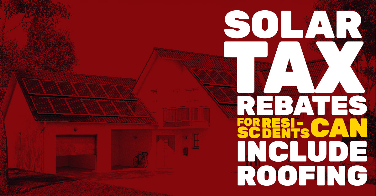 Solar Tax Rebates For SC Residents Can Include Roofing