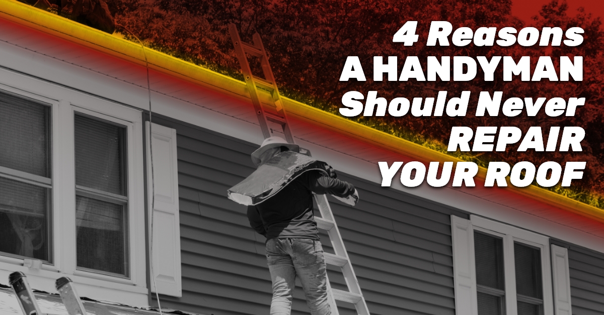 4 Reasons A Handyman Should Never Repair Your Roof