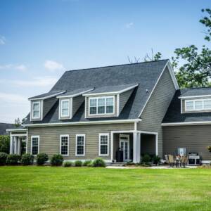 home with vinyl siding